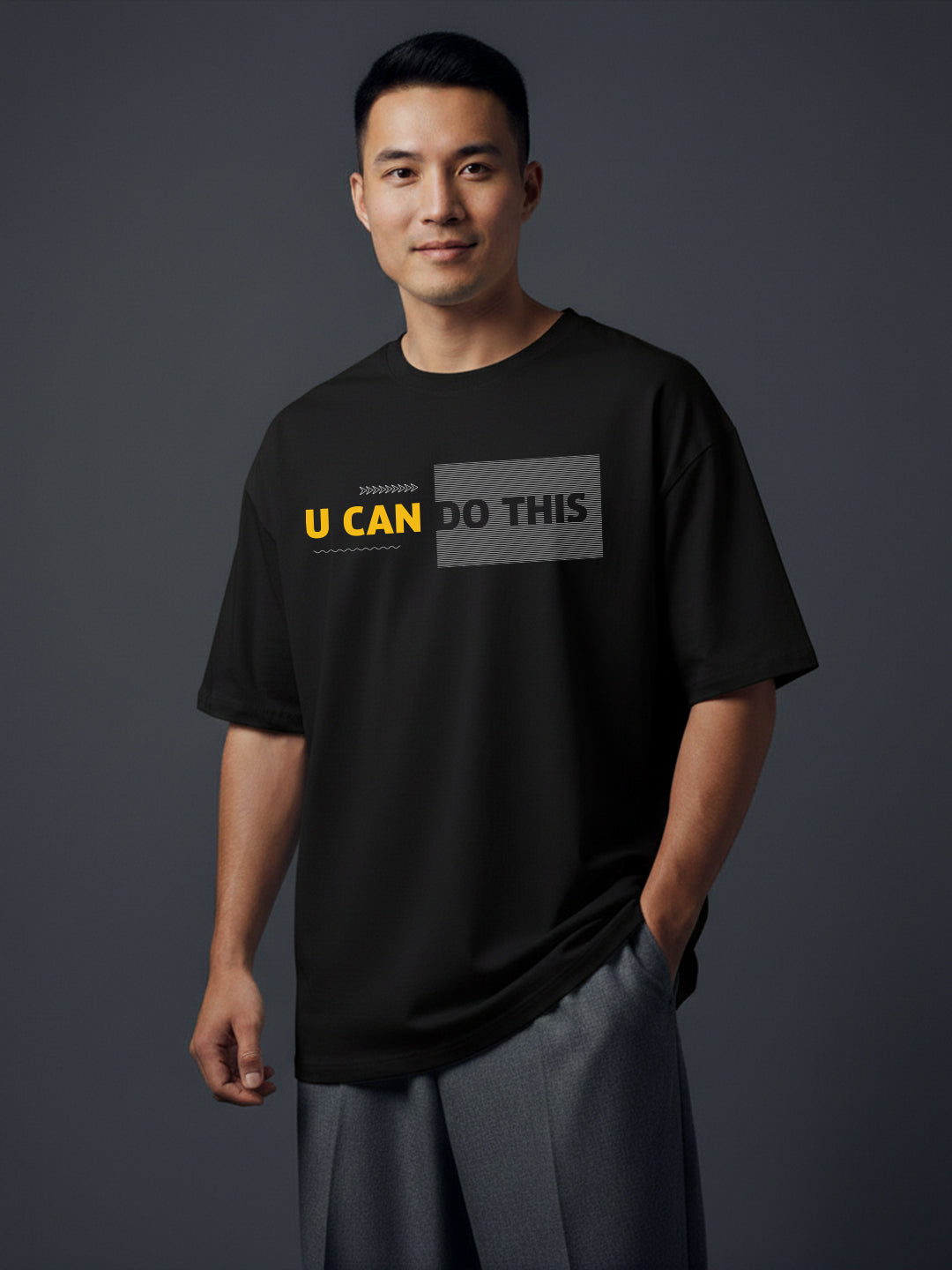 U Can Do This Oversized Fit T-Shirt