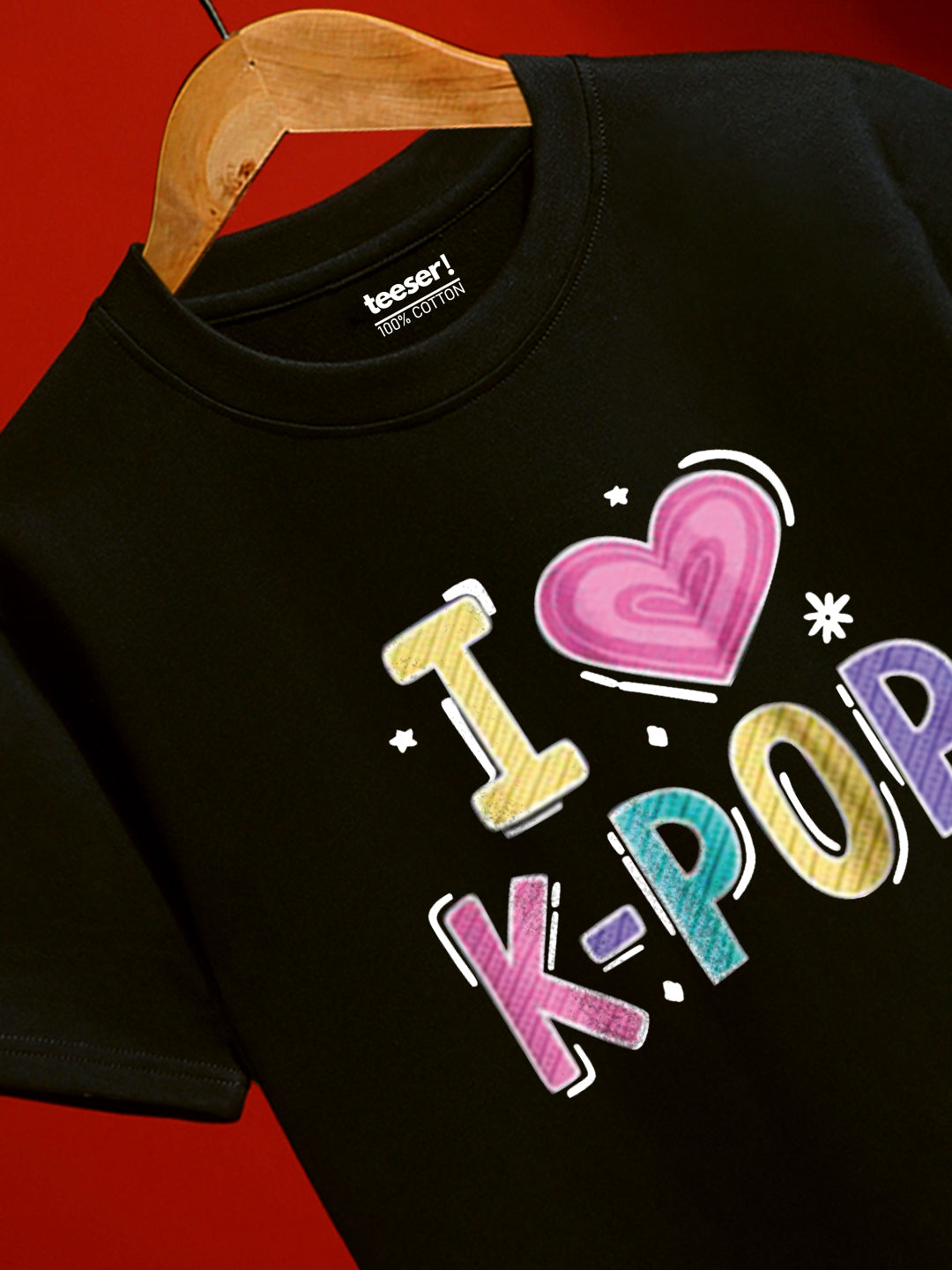 I Love K-Pop Regular Fit T-Shirt