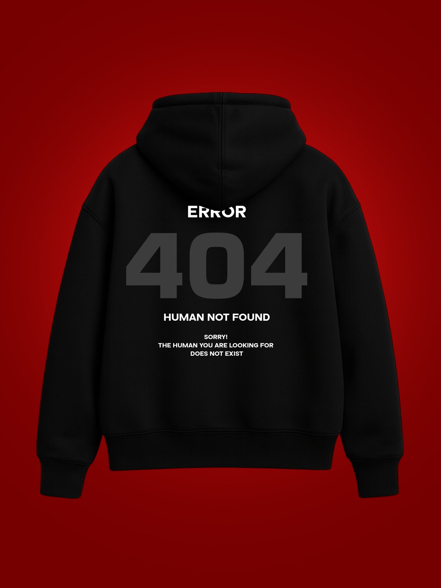 404 Error Oversized Graphic Hoodie