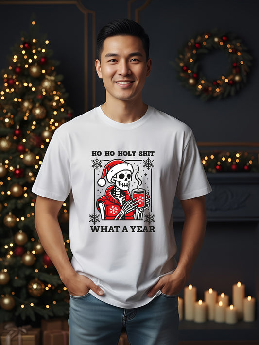What a Year Christmas Regular T-Shirt For Men