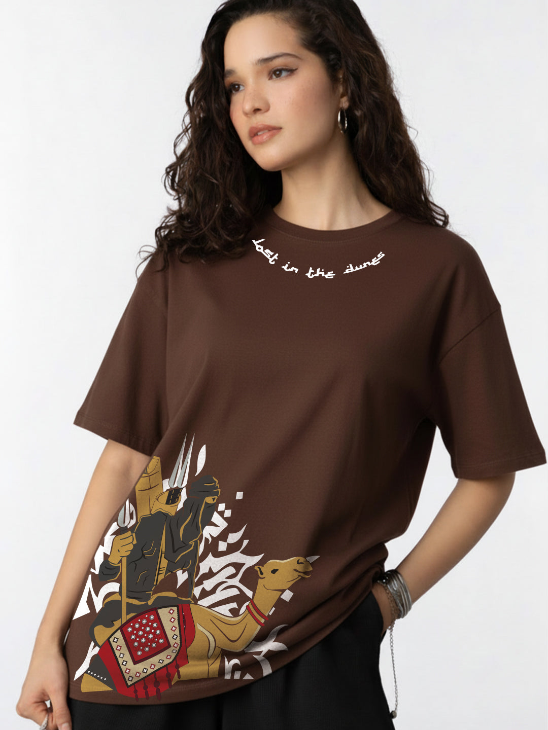Lost In The Winds Oversized Fit T-Shirt For Women