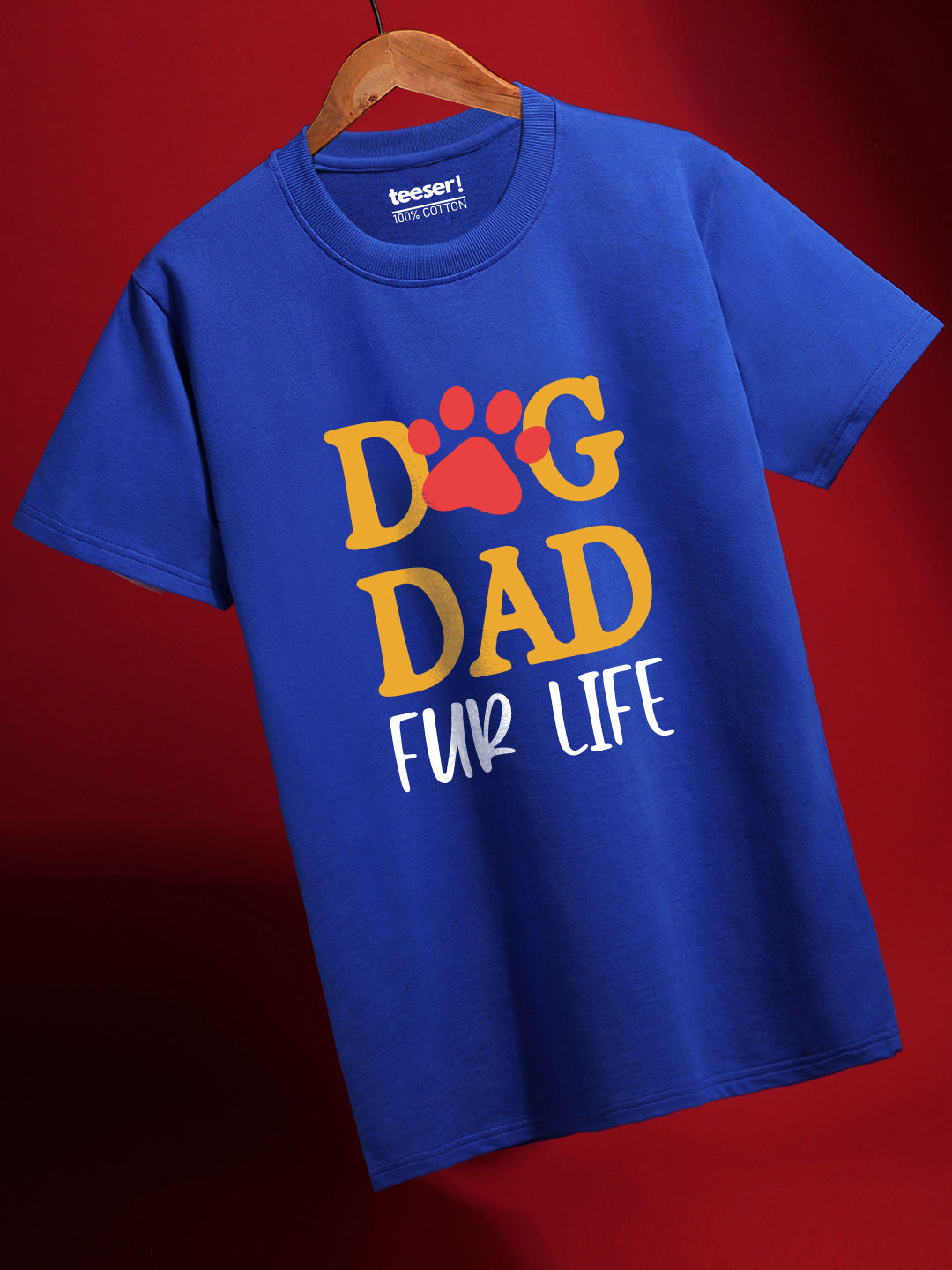 Dog Dad For Life Men’s Regular Fit T-Shirt