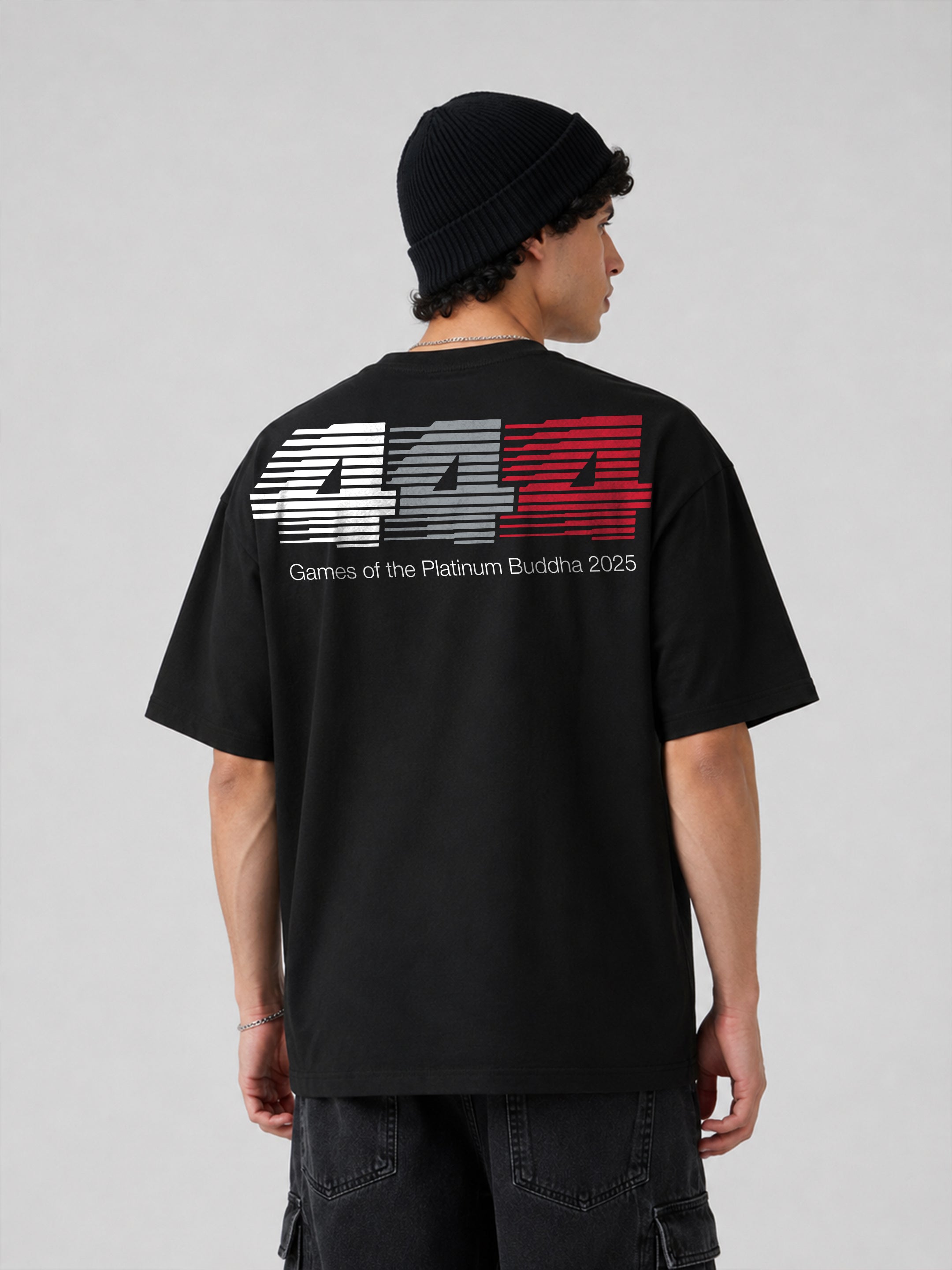 444 Game Of The Platinum Buddha  Oversized Fit T-Shirt