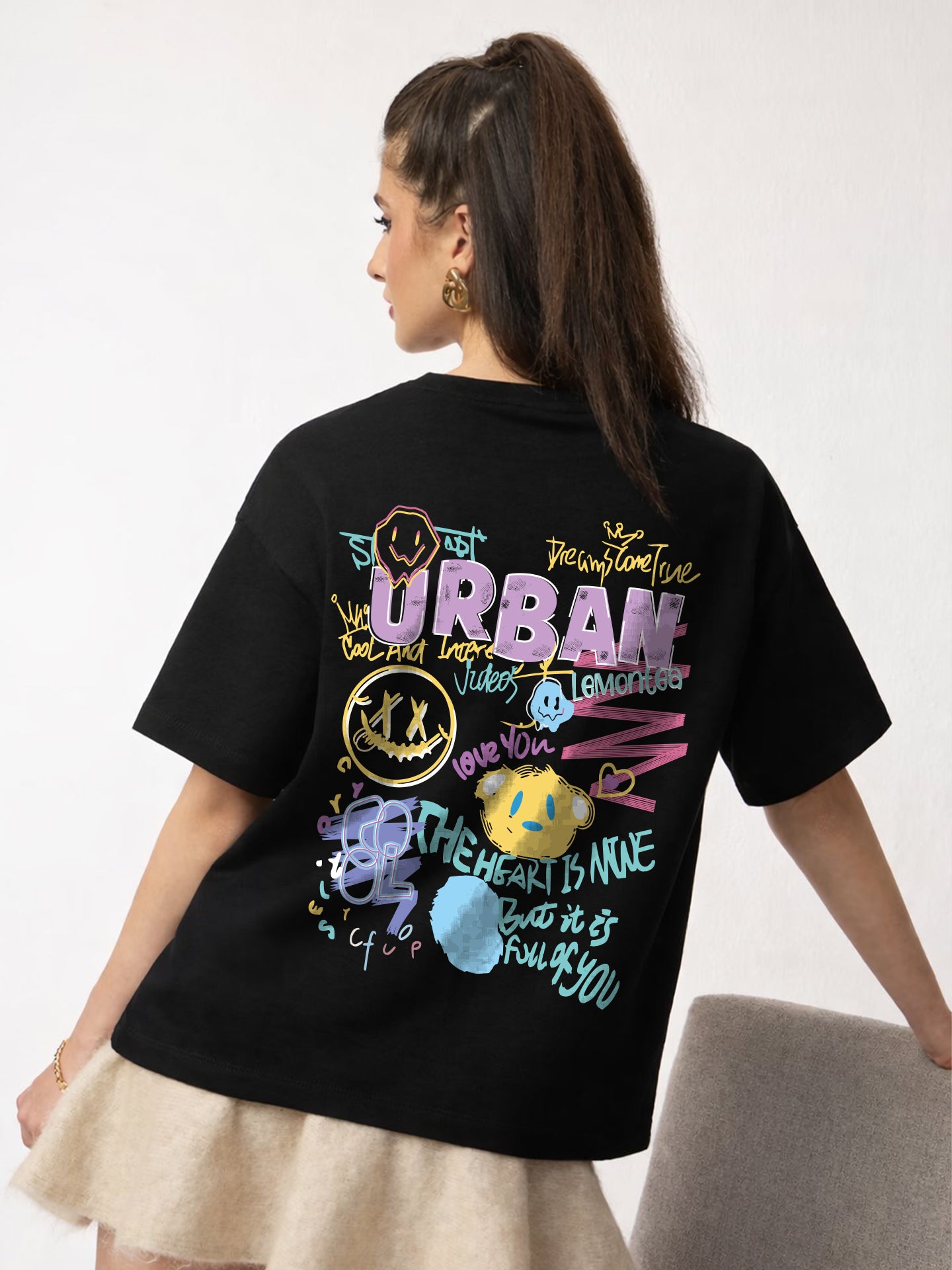 Urban Oversized Fit T-Shirt For Women