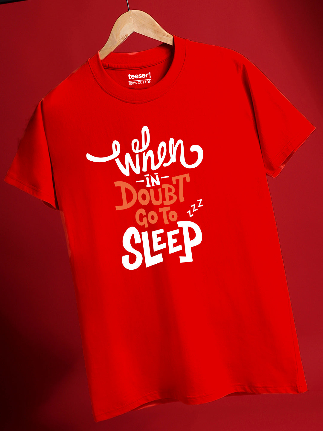 When in Doubt Go to Sleep Regular Fit T-Shirt