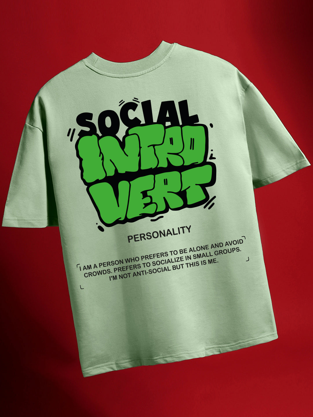 Introvert Oversized Fit T-Shirt