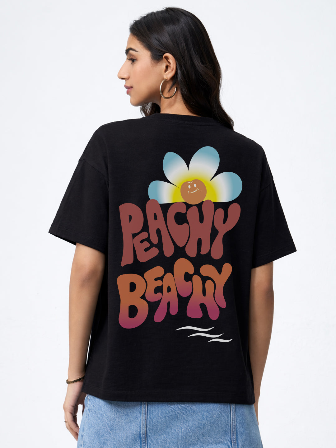 Peachy Beachy Oversized T-Shirt