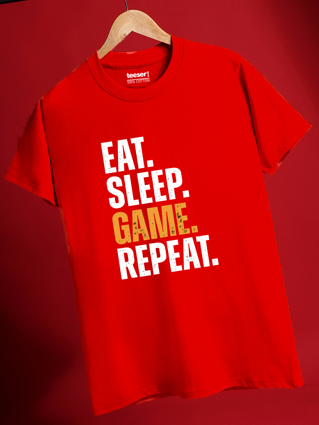 Eat Sleep Game Repeat Regular Fit T-Shirt