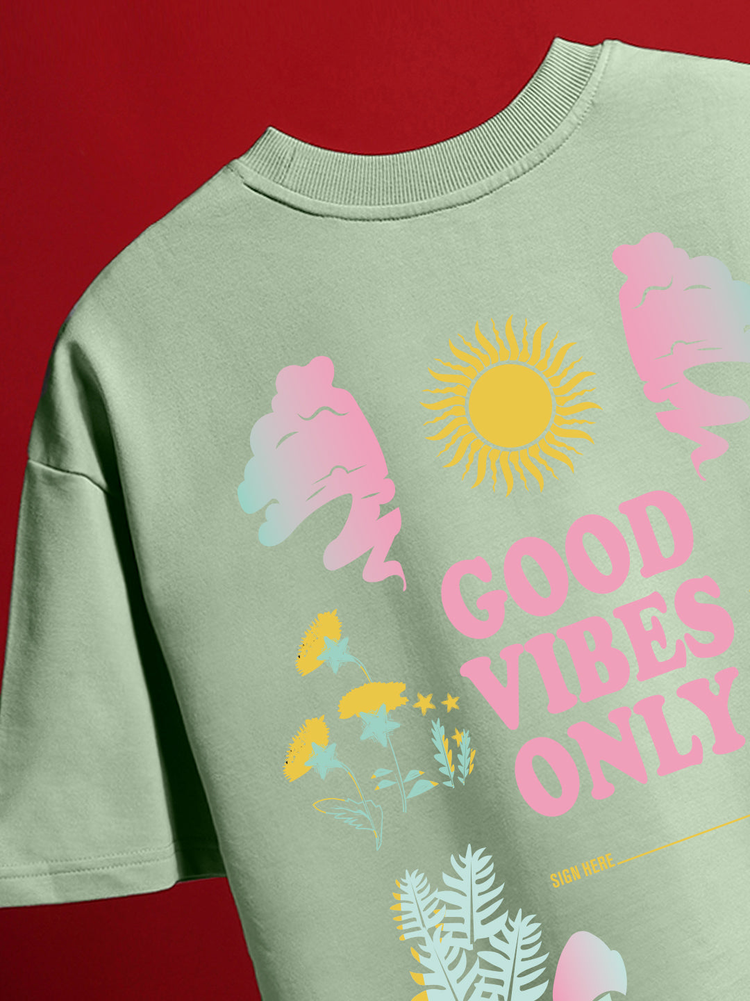 Good Vibes Only Oversized T-Shirt