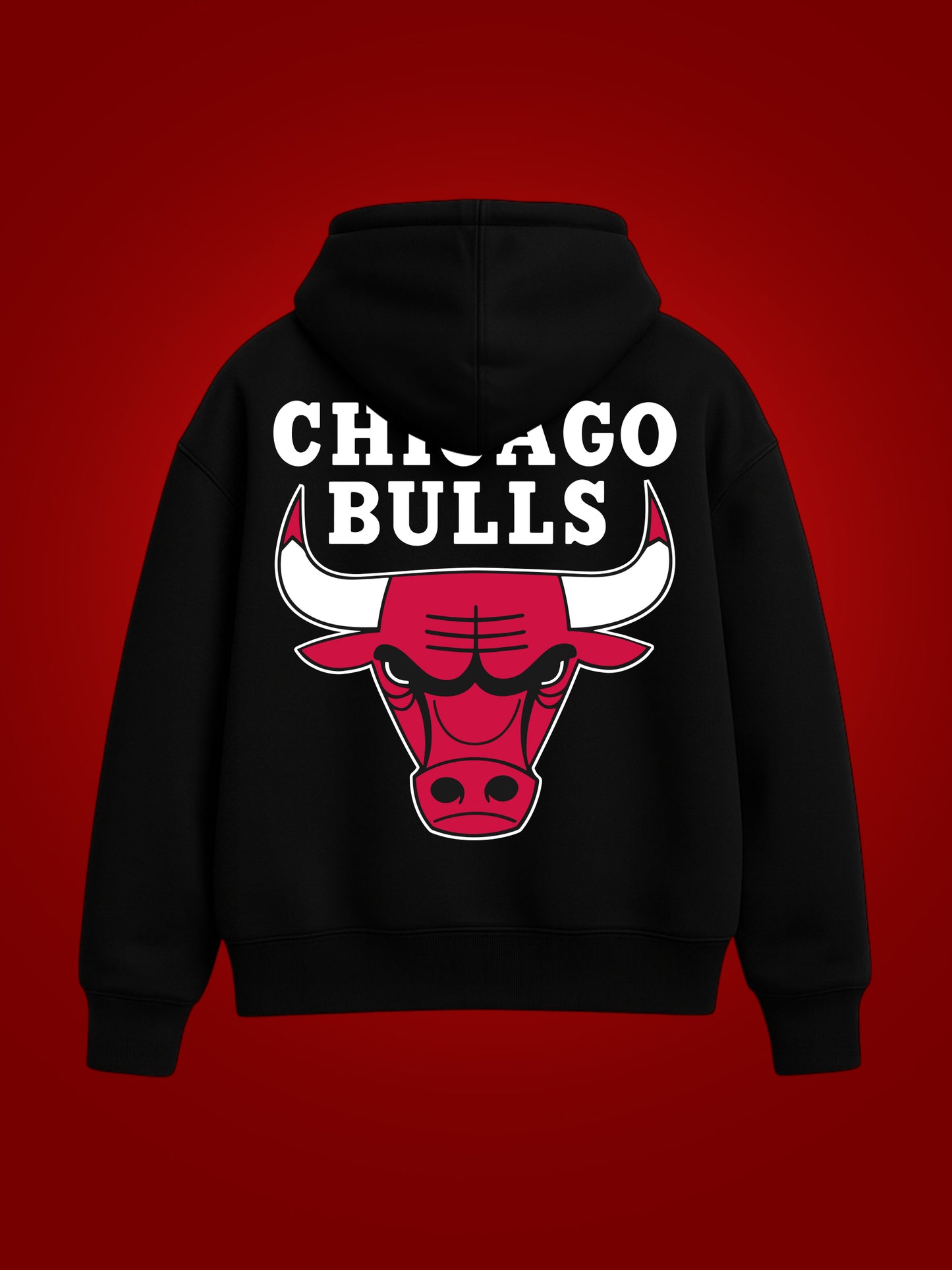 Chicago Bull Oversized Graphic Hoodie