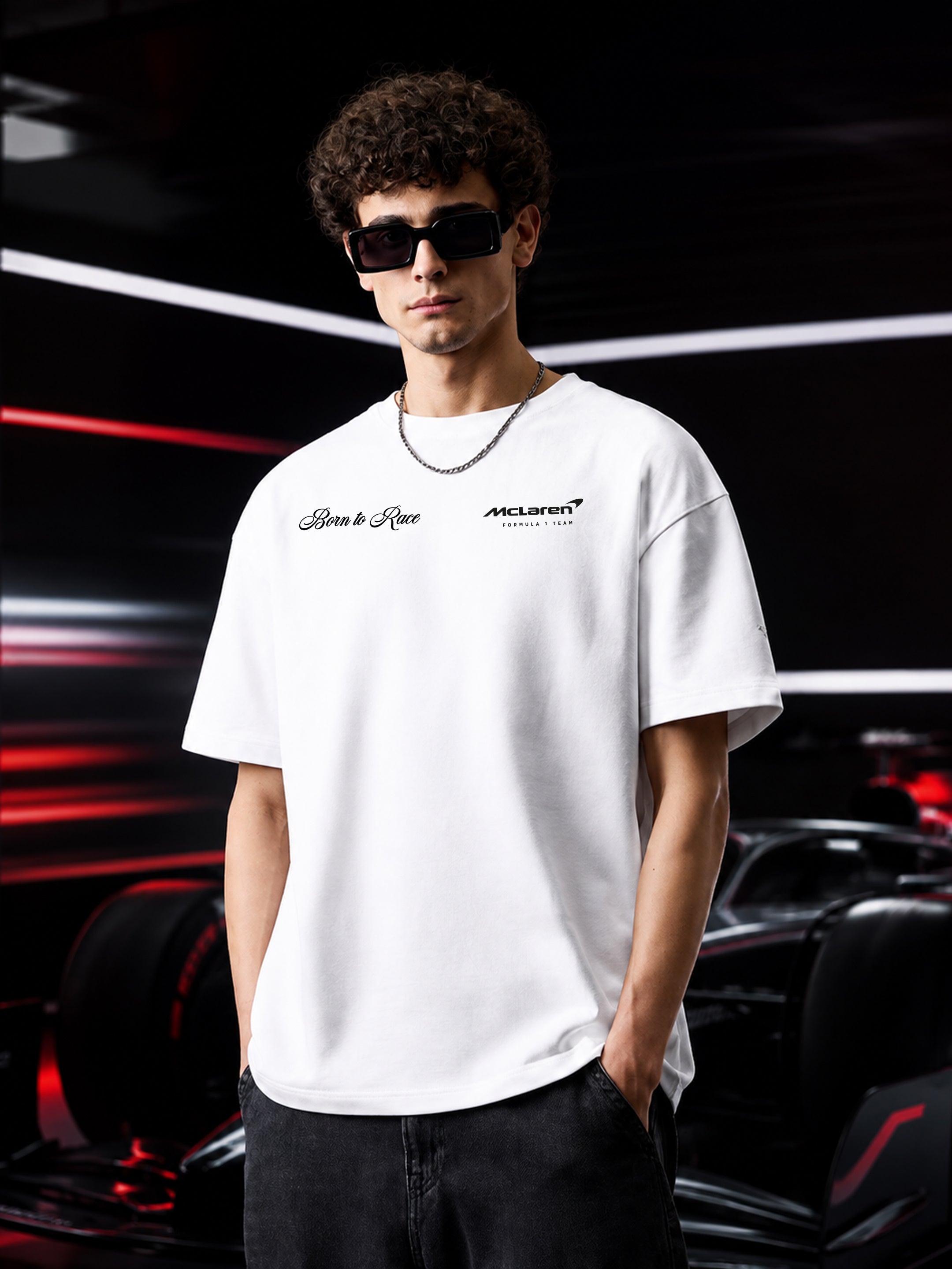 Mclaren Oversized Fit Graphic T-Shirt