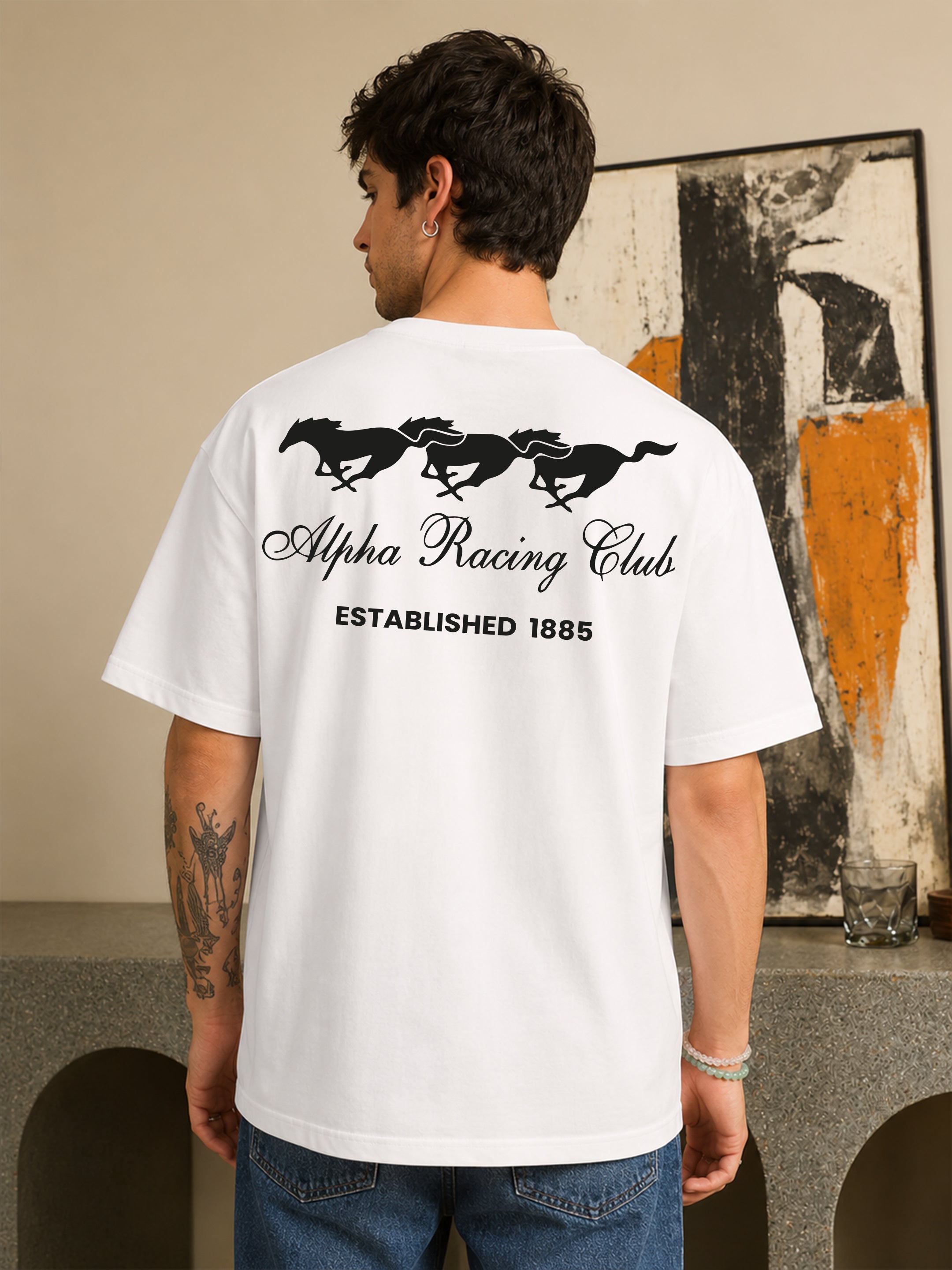 Alpha Racing Club Oversized Fit T-Shirt