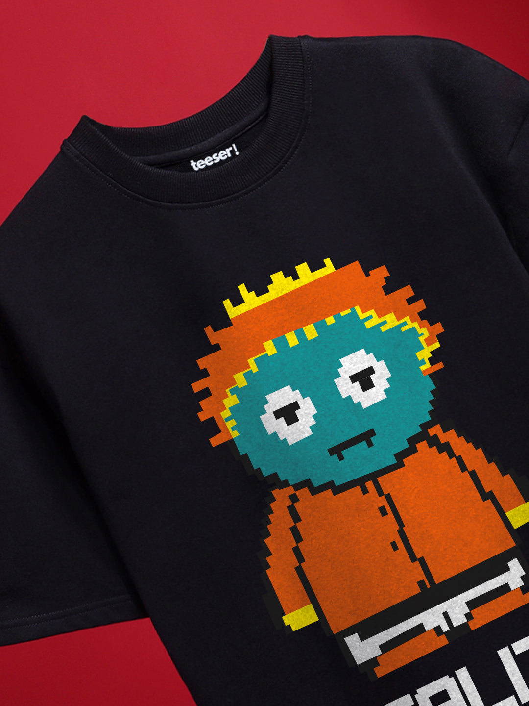 Reality Glitch Oversized Fit T-Shirt