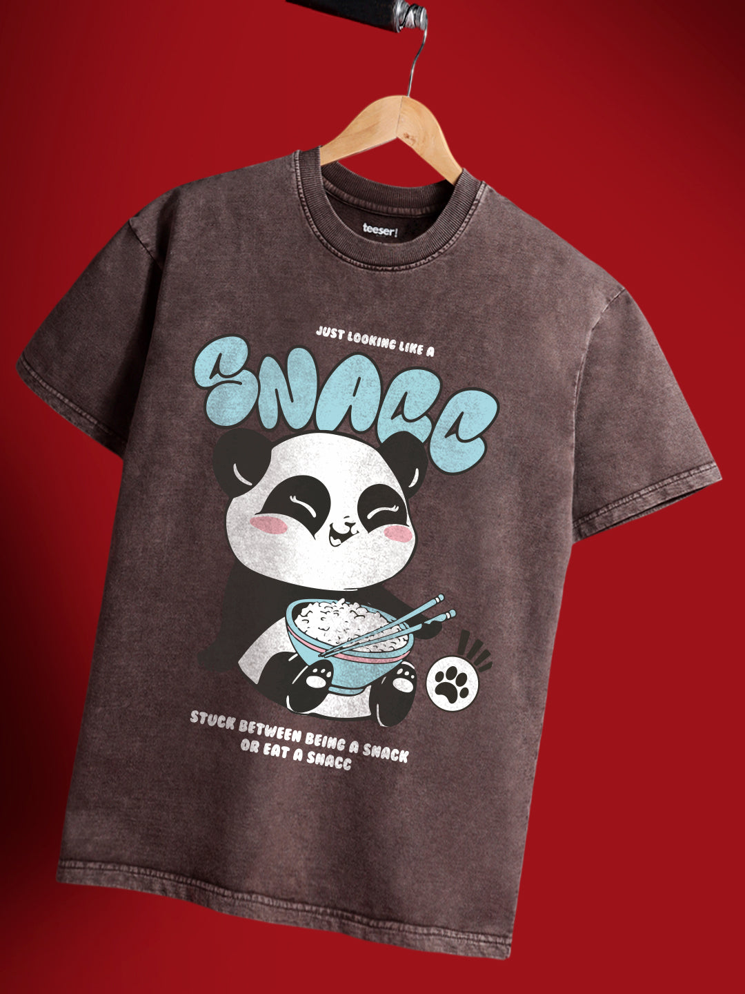 Like a Snack Crew Neck Oversized T-Shirt