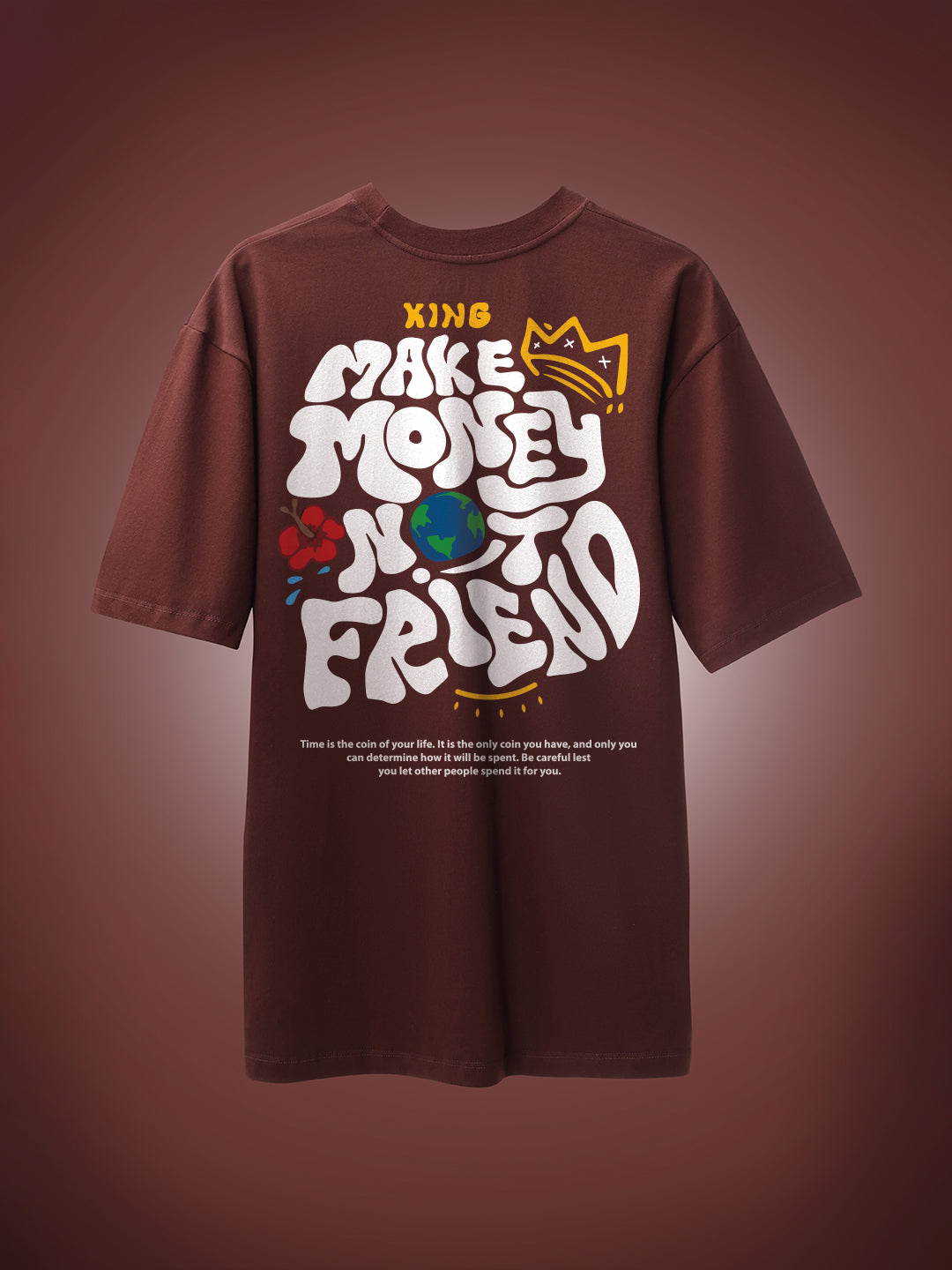 Make Money Not Friend Oversized Fit T-Shirt