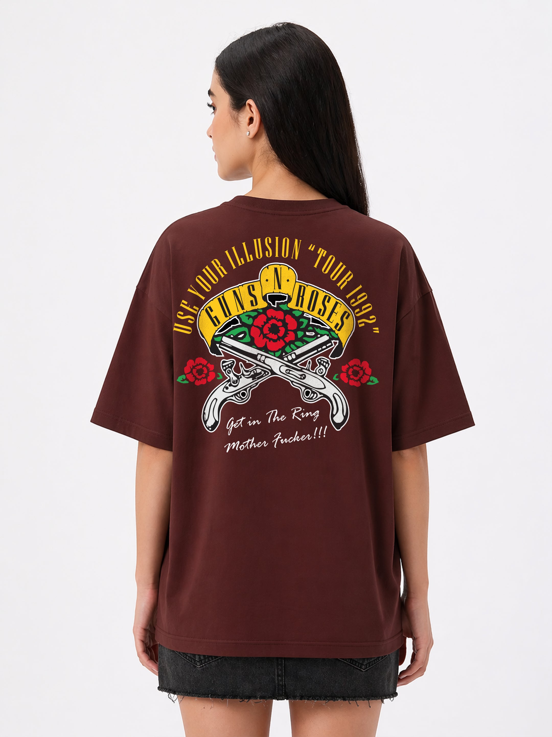 Guns N Roses Oversized T-Shirts For Women