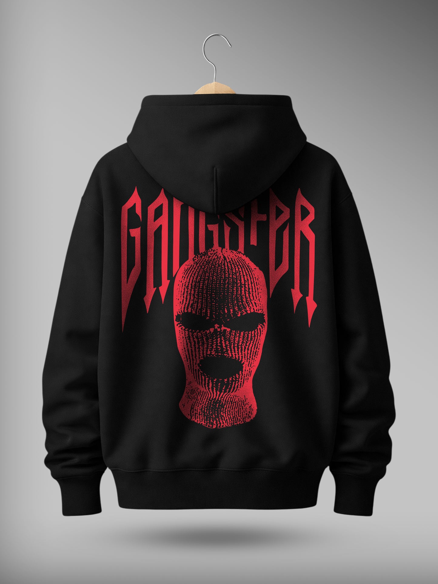 Gangster Drop Shoulder Graphic Hoodie