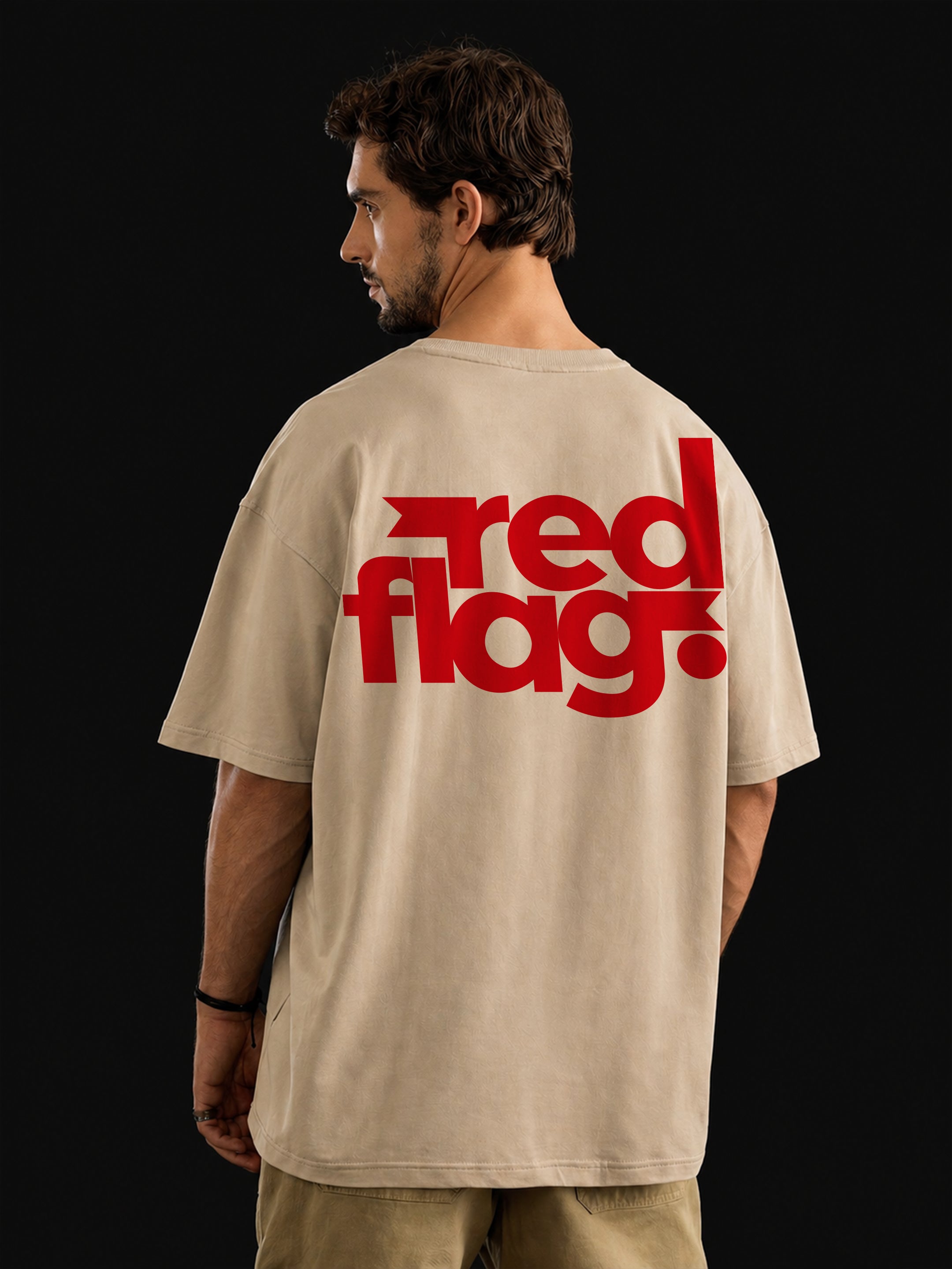 Red Flag Oversized Fit T-Shirt