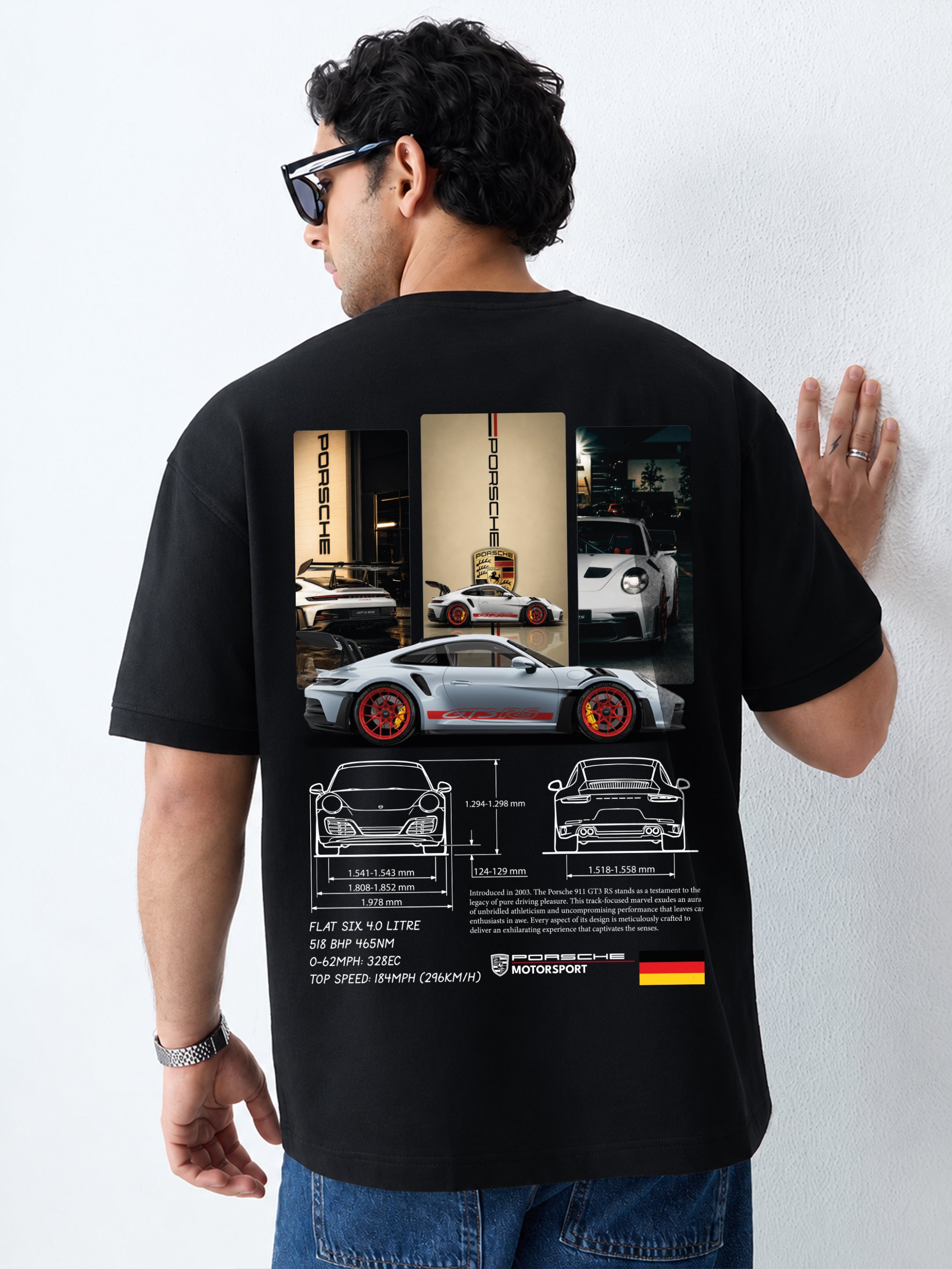 Porsche 911 GT3 RS Oversized T-Shirt