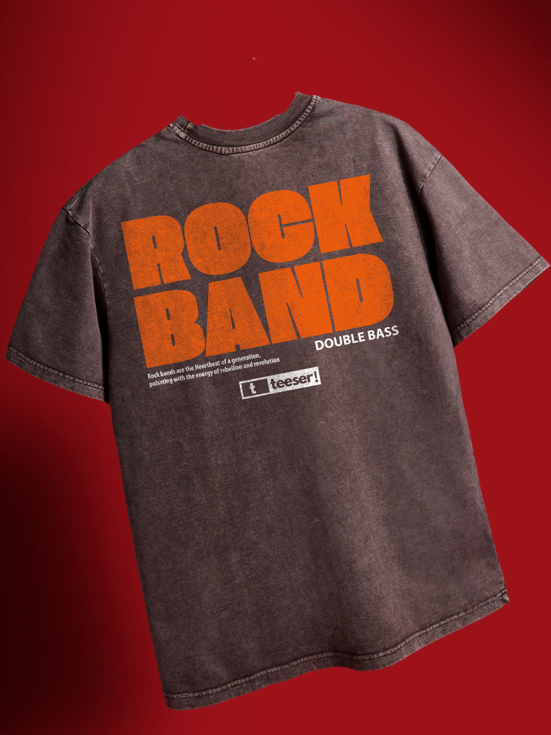 Rock Band Crew Neck Oversized T-Shirt