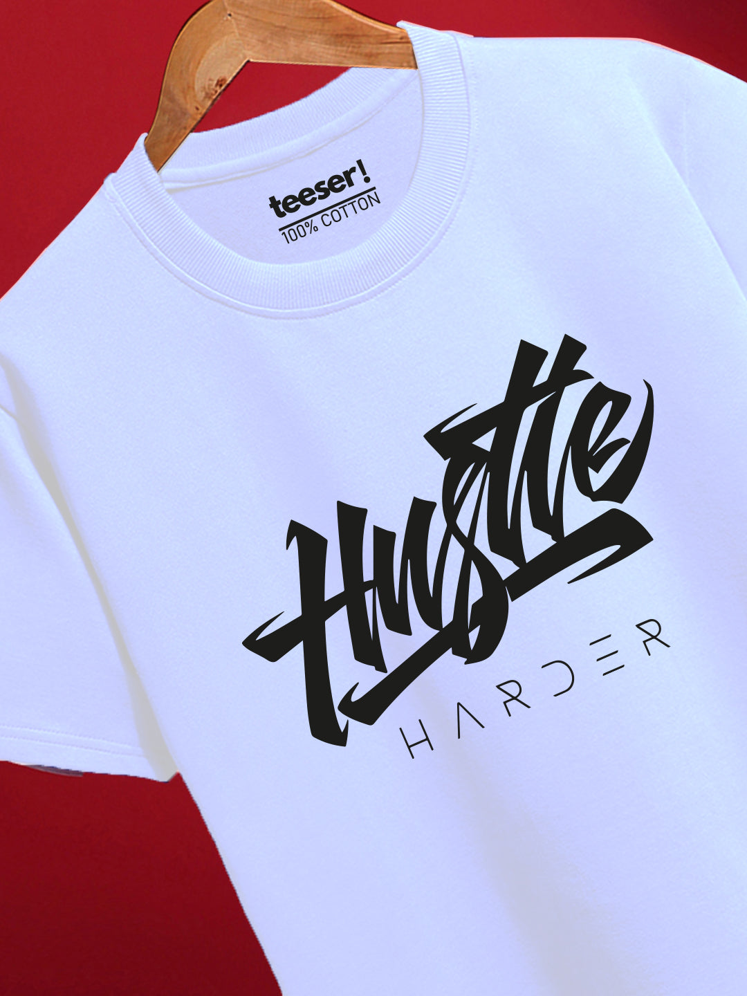 Hustle Harder Regular Fit T-Shirt