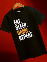 Eat Sleep Game Repeat Regular Fit T-Shirt