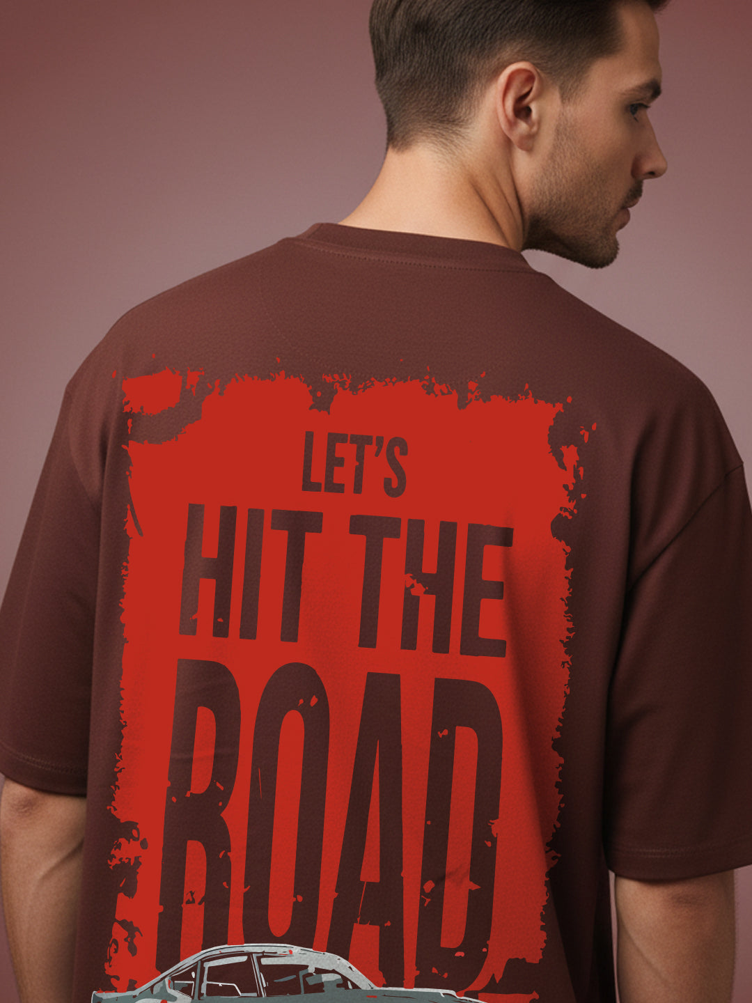 Let's Hit The Road Oversized Fit T-Shirt