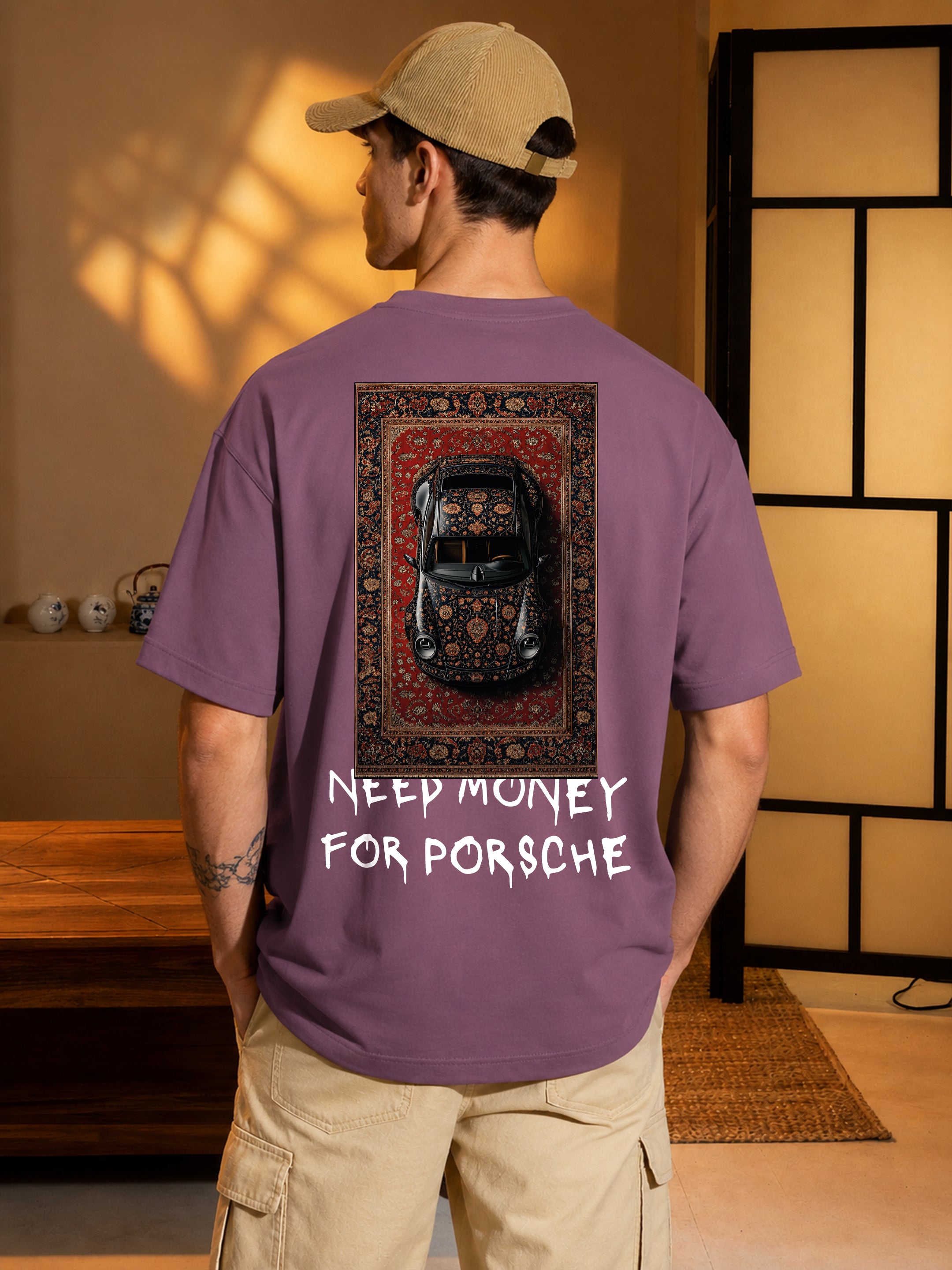 911 Porsche Oversized Fit Graphic T-Shirt