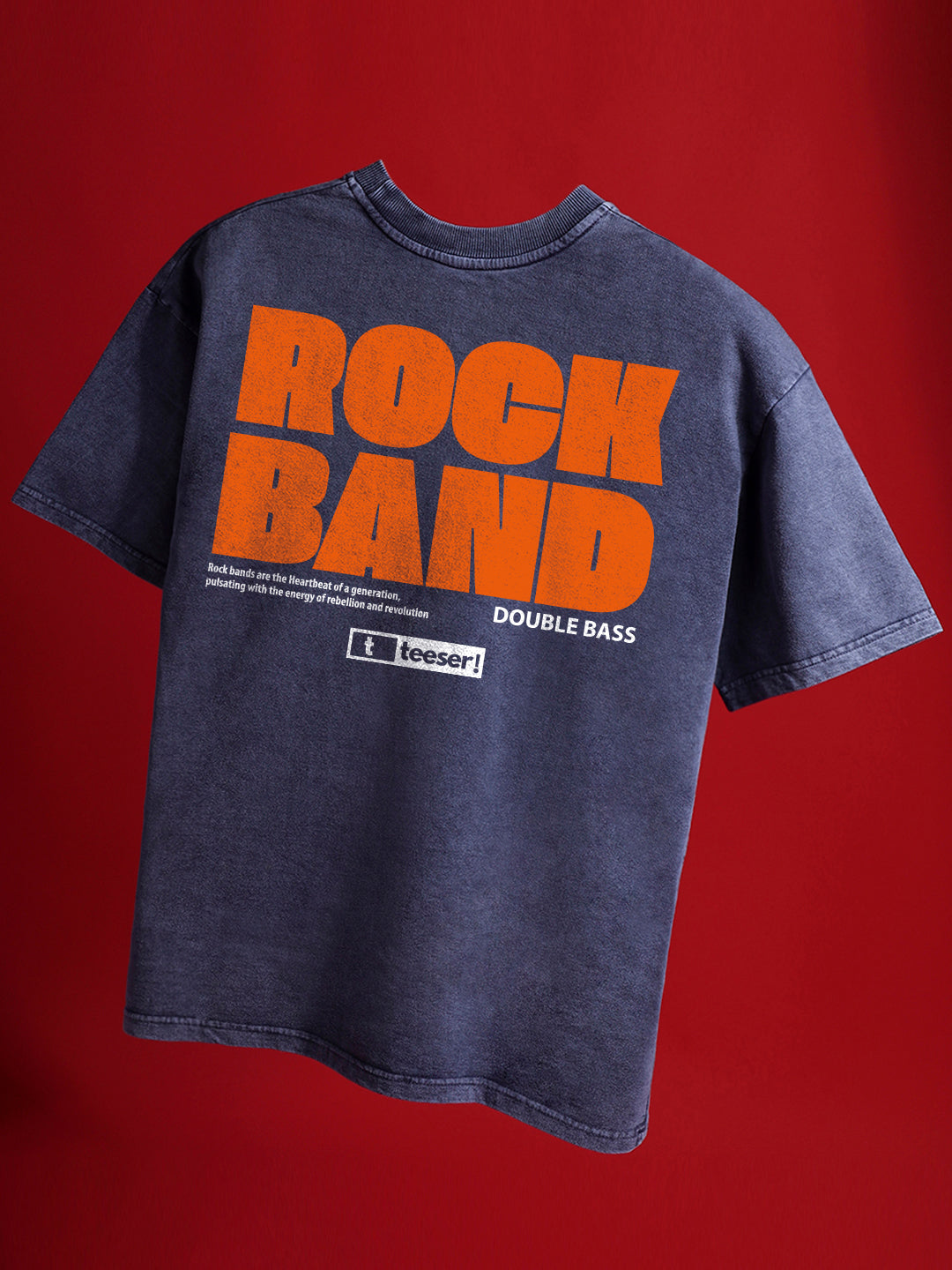Rock Band Crew Neck Oversized T-Shirt