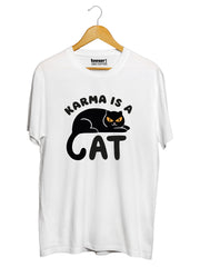 Karma Is A Cat Regular Fit T-Shirt