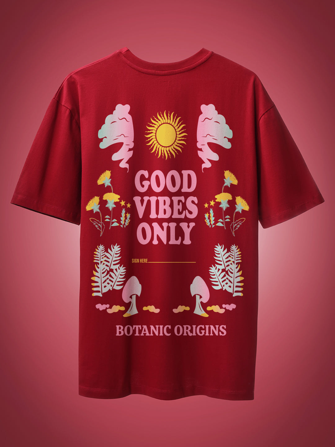 Good Vibes Only Oversized T-Shirt