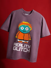Reality Glitch Oversized Fit T-Shirt