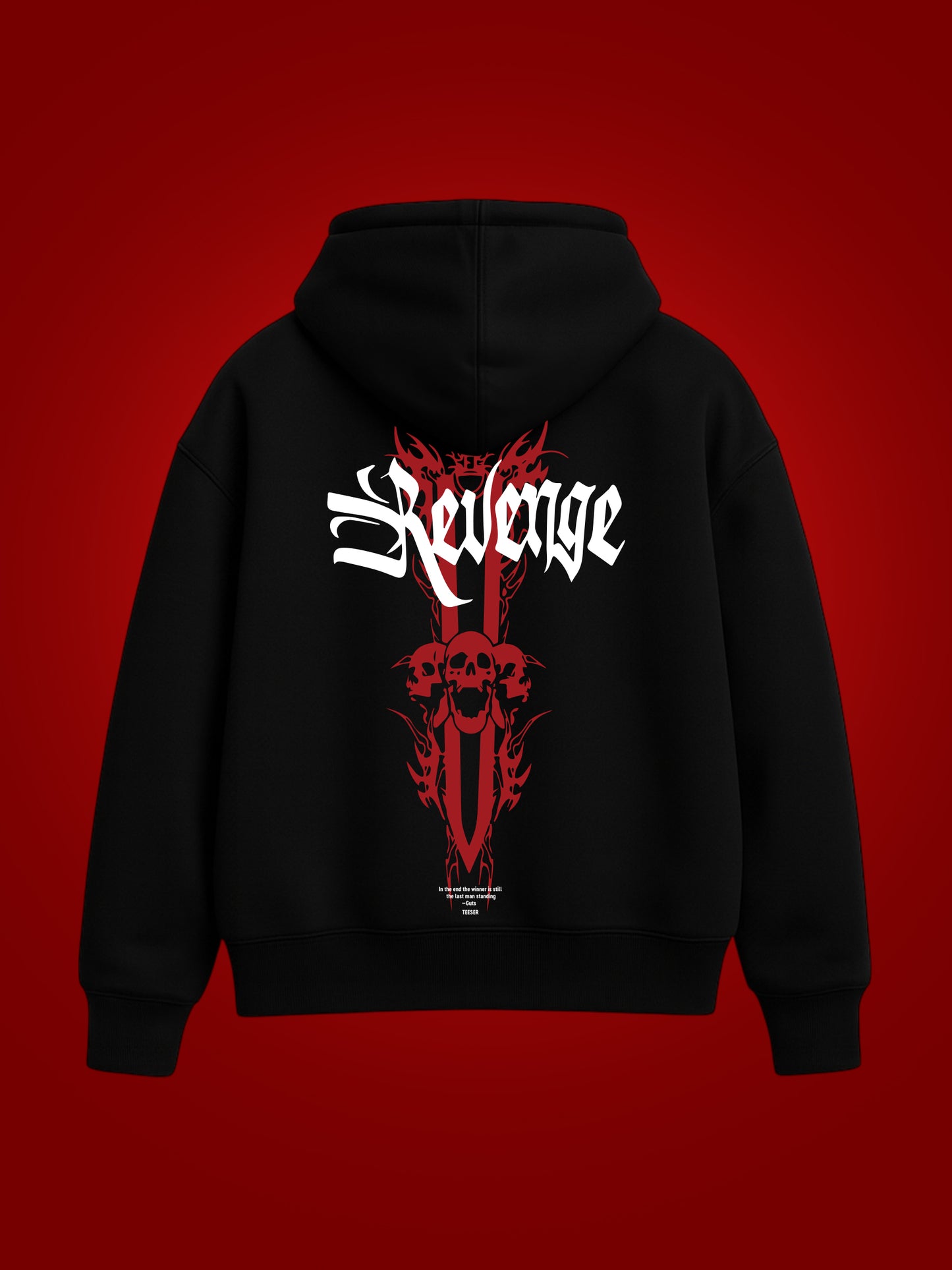 Revenge Oversized Graphic Hoodie