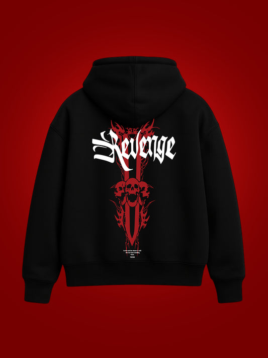 Revenge Oversized Graphic Hoodie