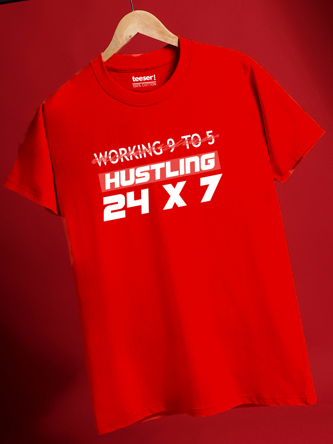 Hustling 24x7 Regular Fit T-Shirt