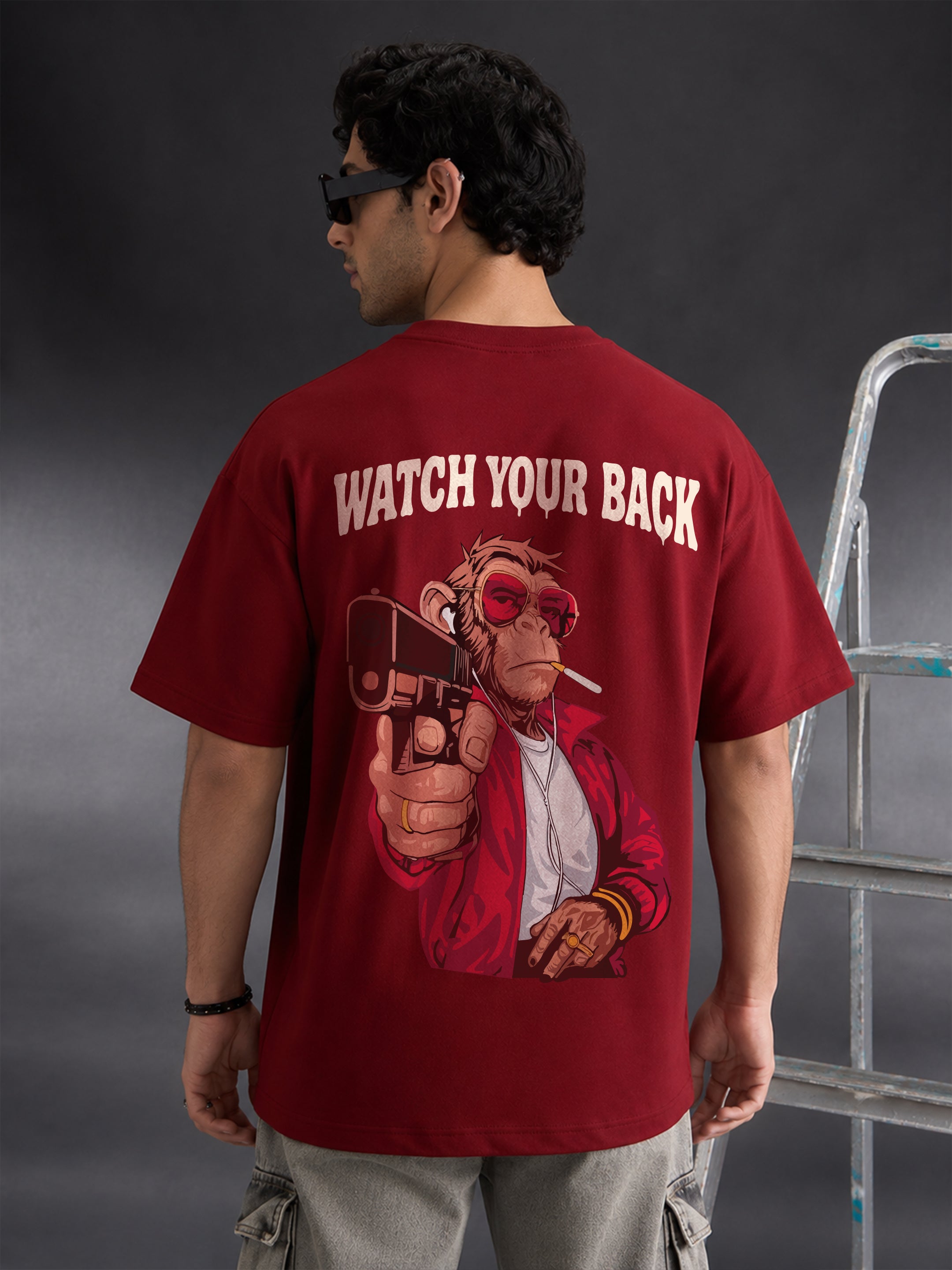 Watch Your Back Oversized Fit T-Shirt