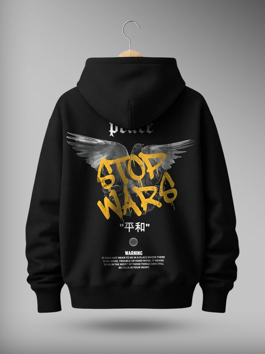 Peace Drop Shoulder Graphic Hoodie