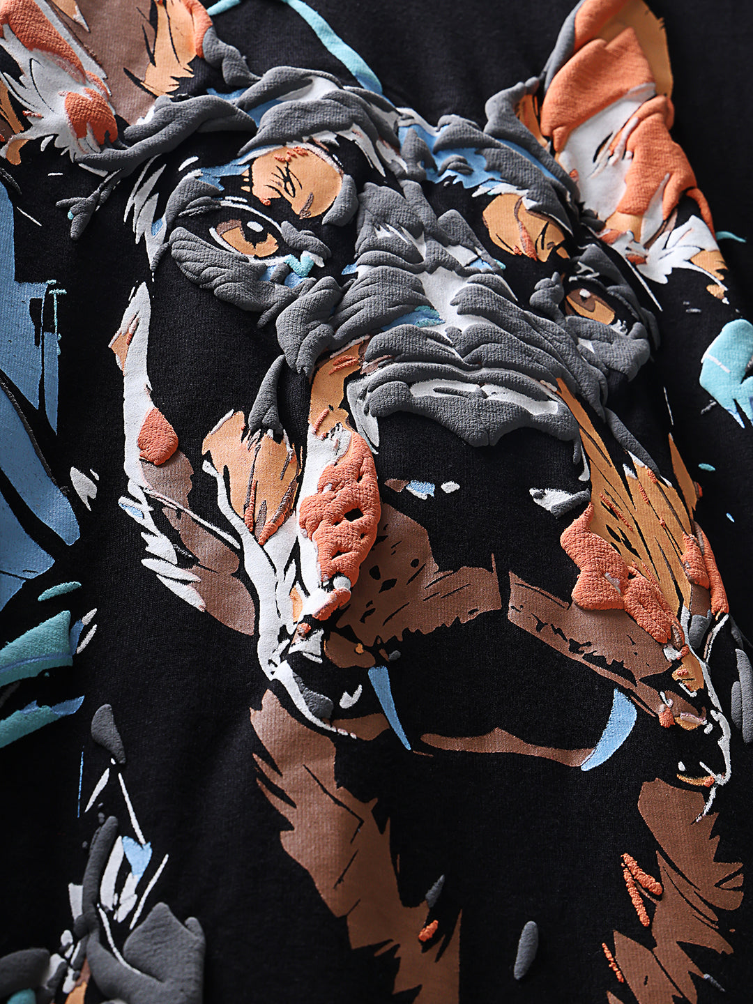 Doberman Puff Print Unisex Oversize T-Shirt