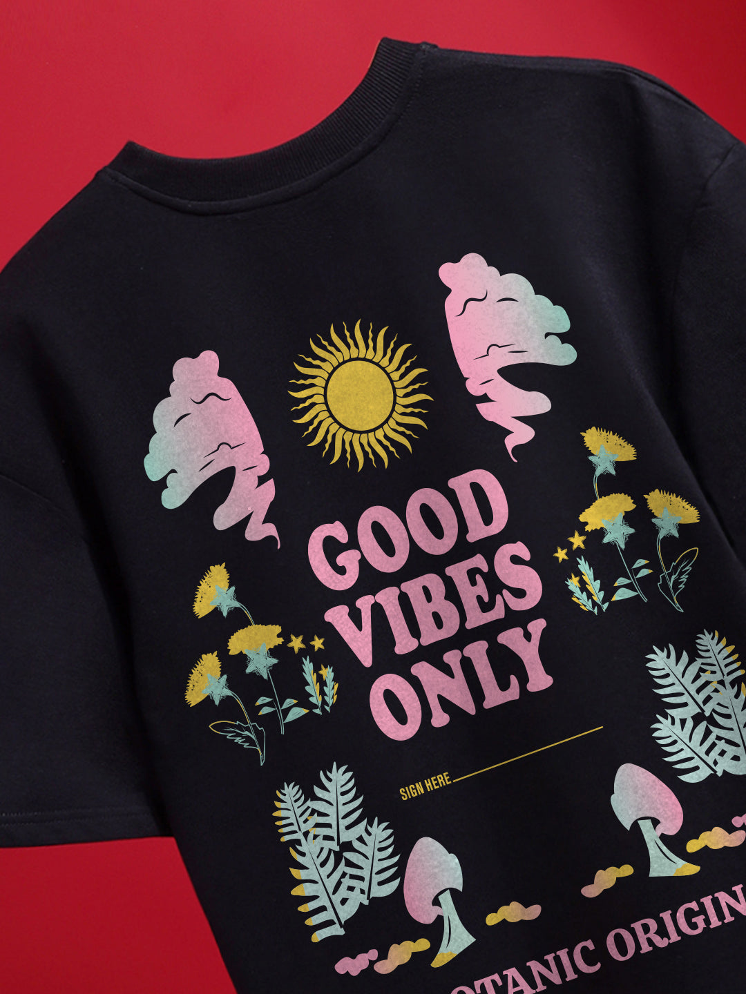 Good Vibes Only Oversized T-Shirt
