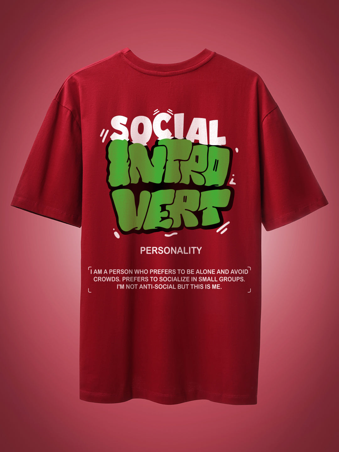 Introvert Oversized Fit T-Shirt