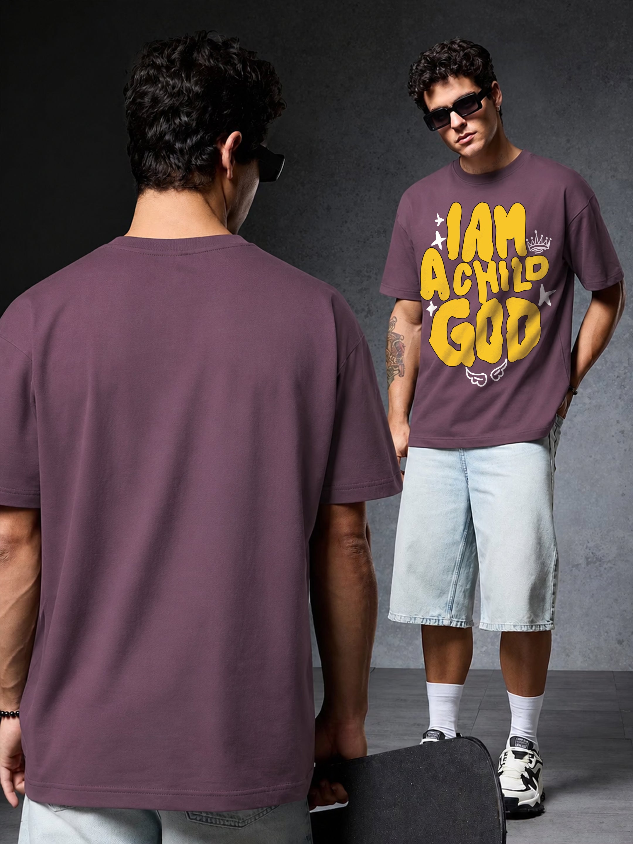 I Am A Child God Oversized Fit T-Shirt