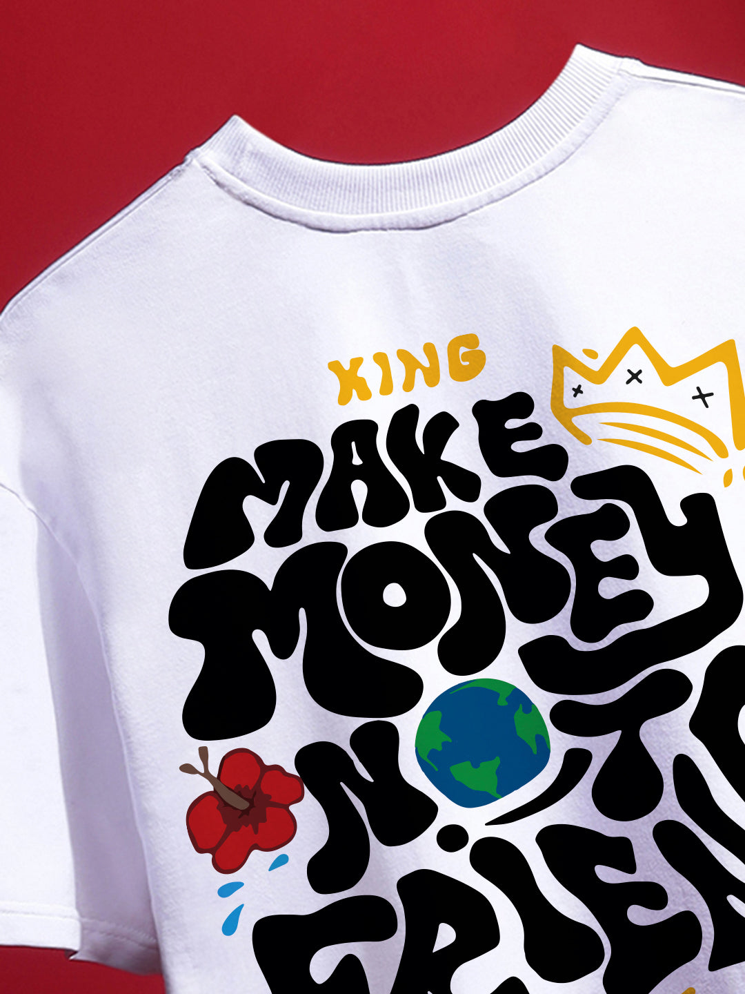 Make Money Not Friend Oversized Fit T-Shirt