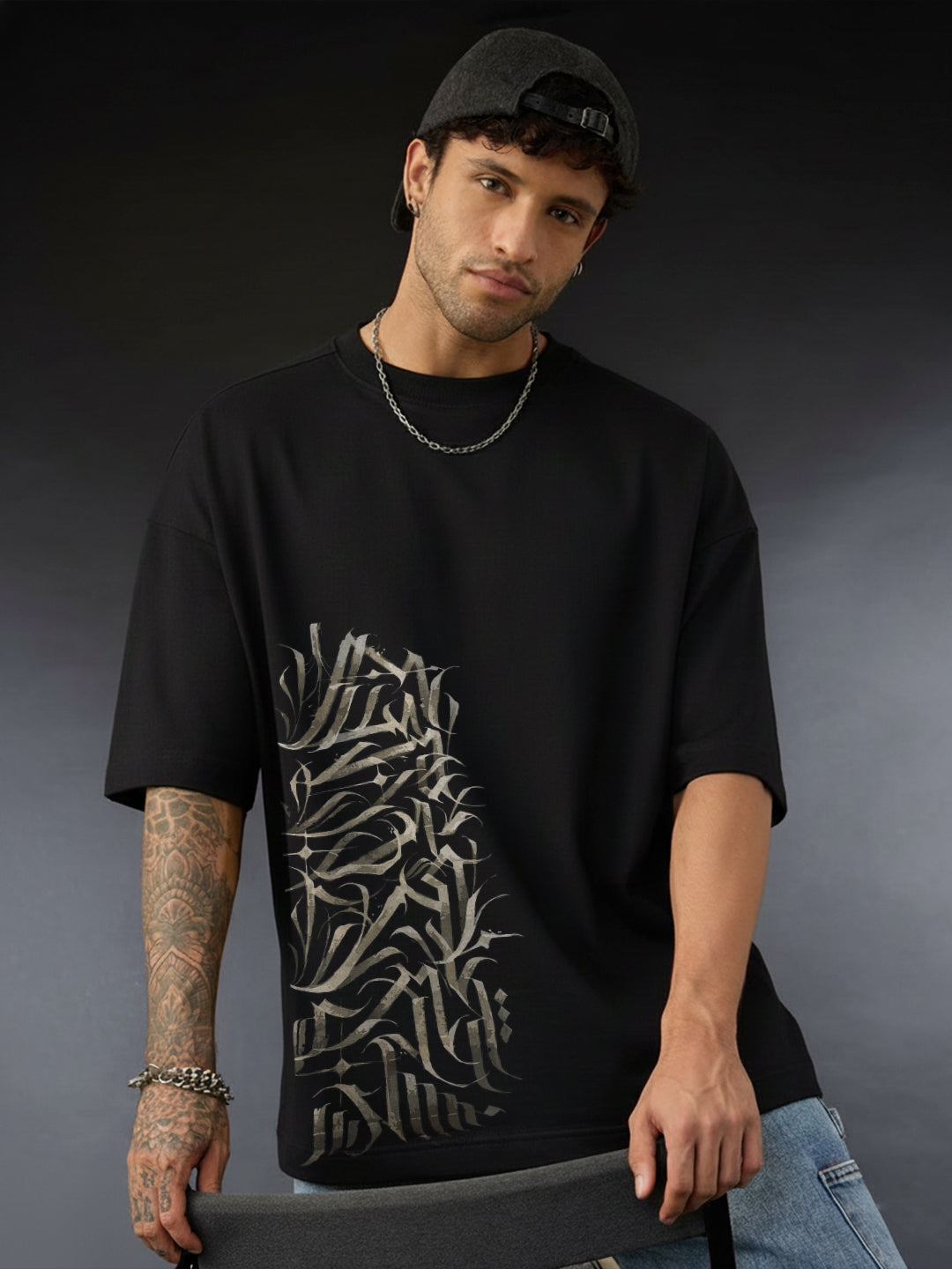 Gothic style Oversized Fit T-Shirt