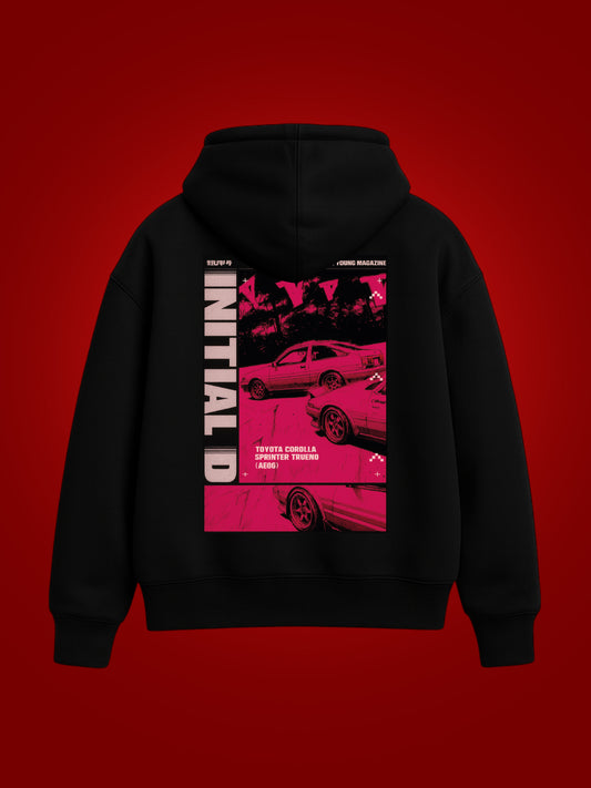 Initial Oversized Graphic Hoodie