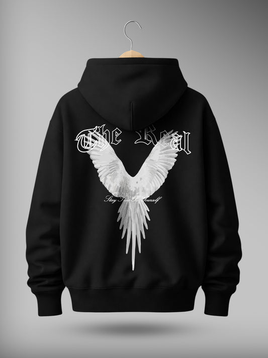 The Real Drop Shoulder Graphic Hoodie