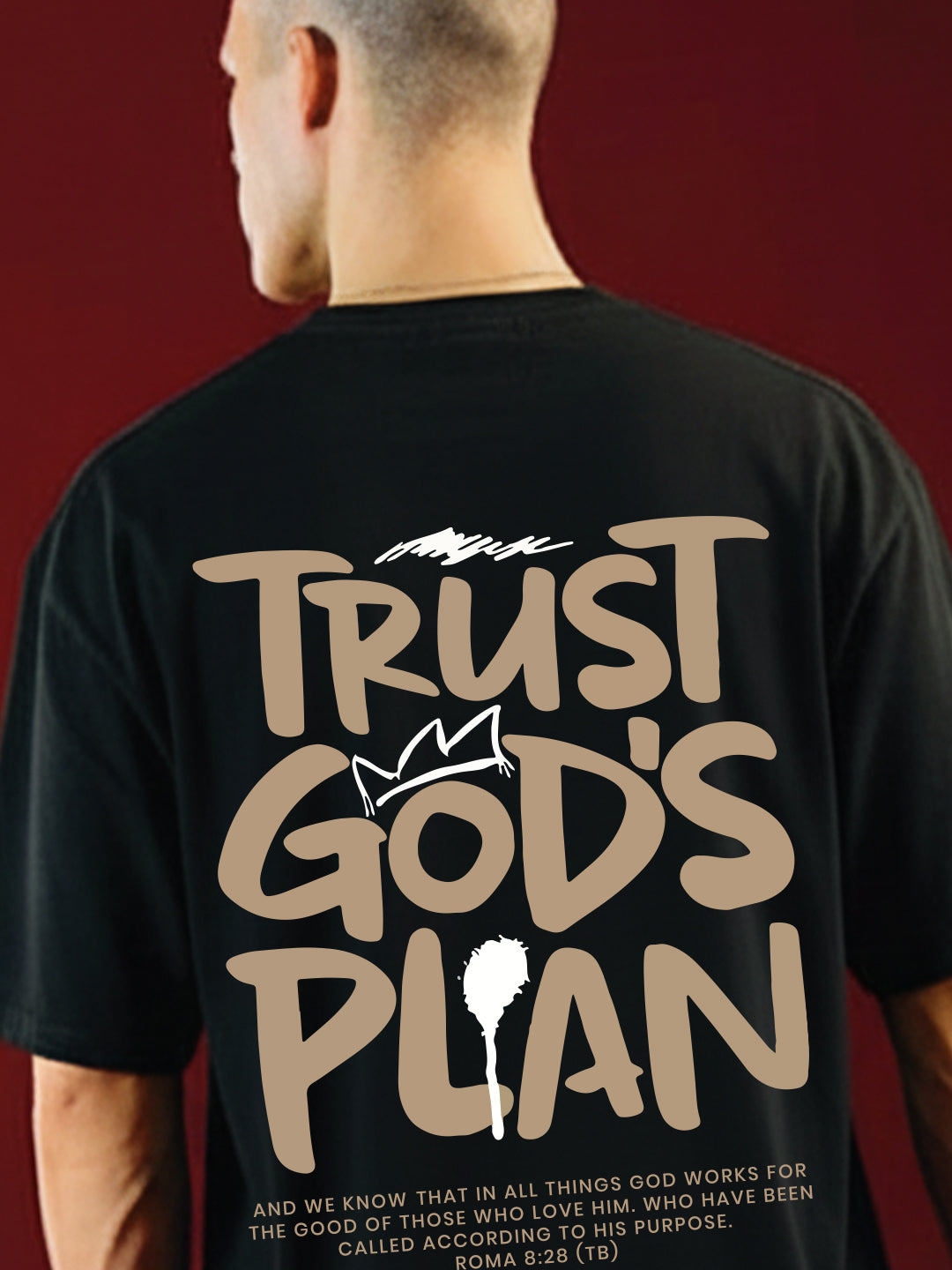 Trust God Plan Oversized Fit T-Shirt