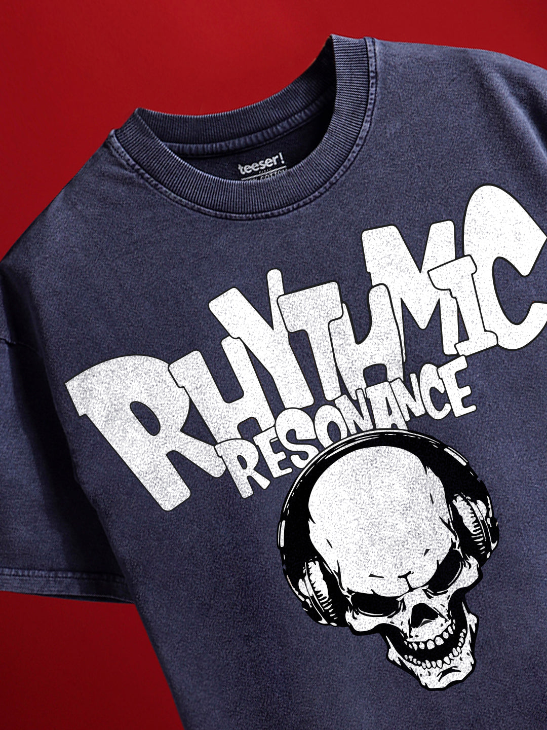 Rhythmic Crew Neck Oversized T-Shirt