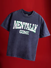 Mentally Gone Oversized Crew Neck T-Shirt
