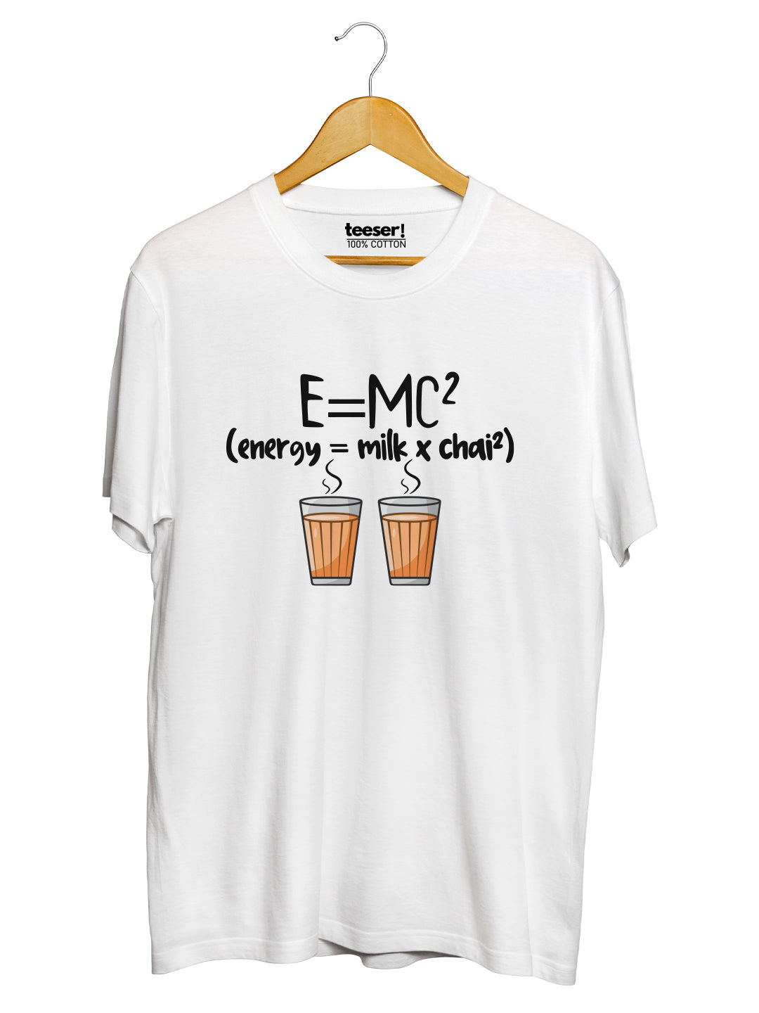 تيشيرت E=MC بقصة عادية