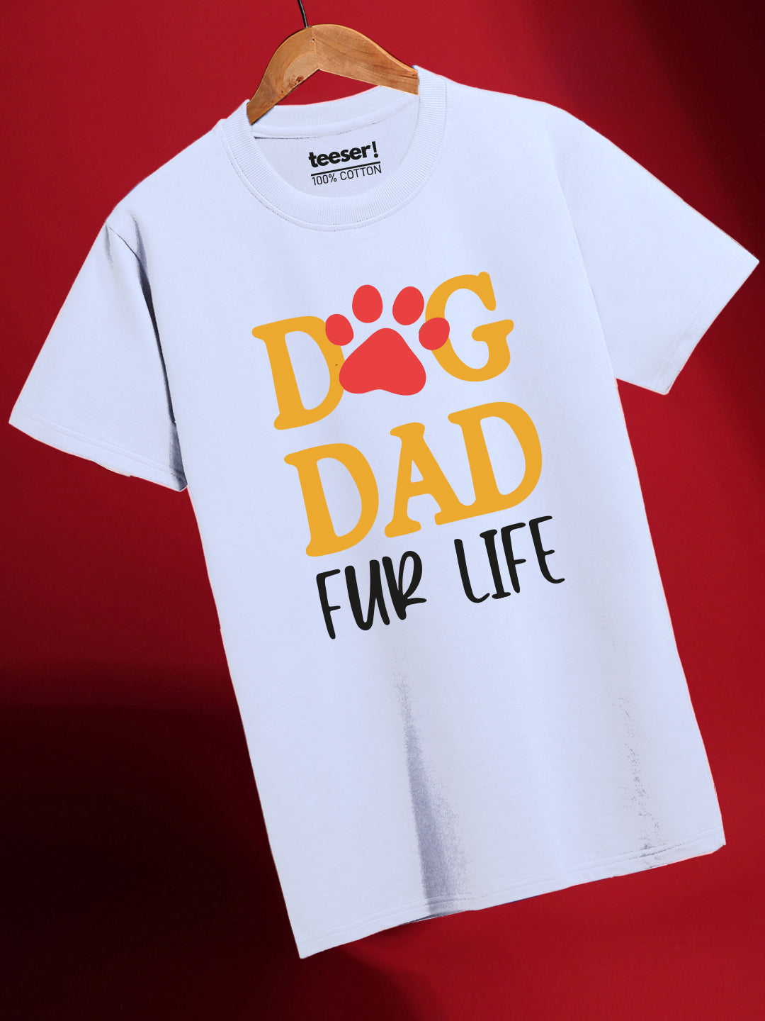Dog Dad For Life Men’s Regular Fit T-Shirt